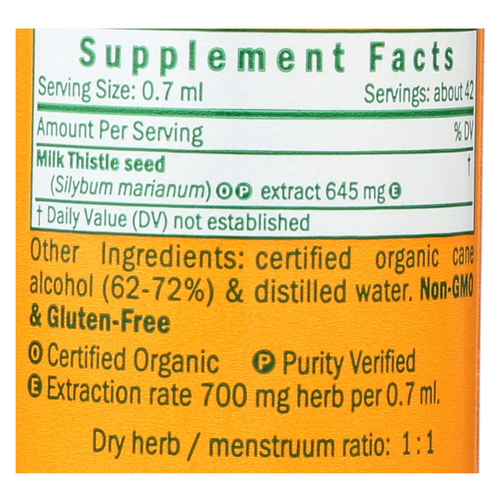 Herb Pharm Milk Thistle Extract 1 Each1 Fz