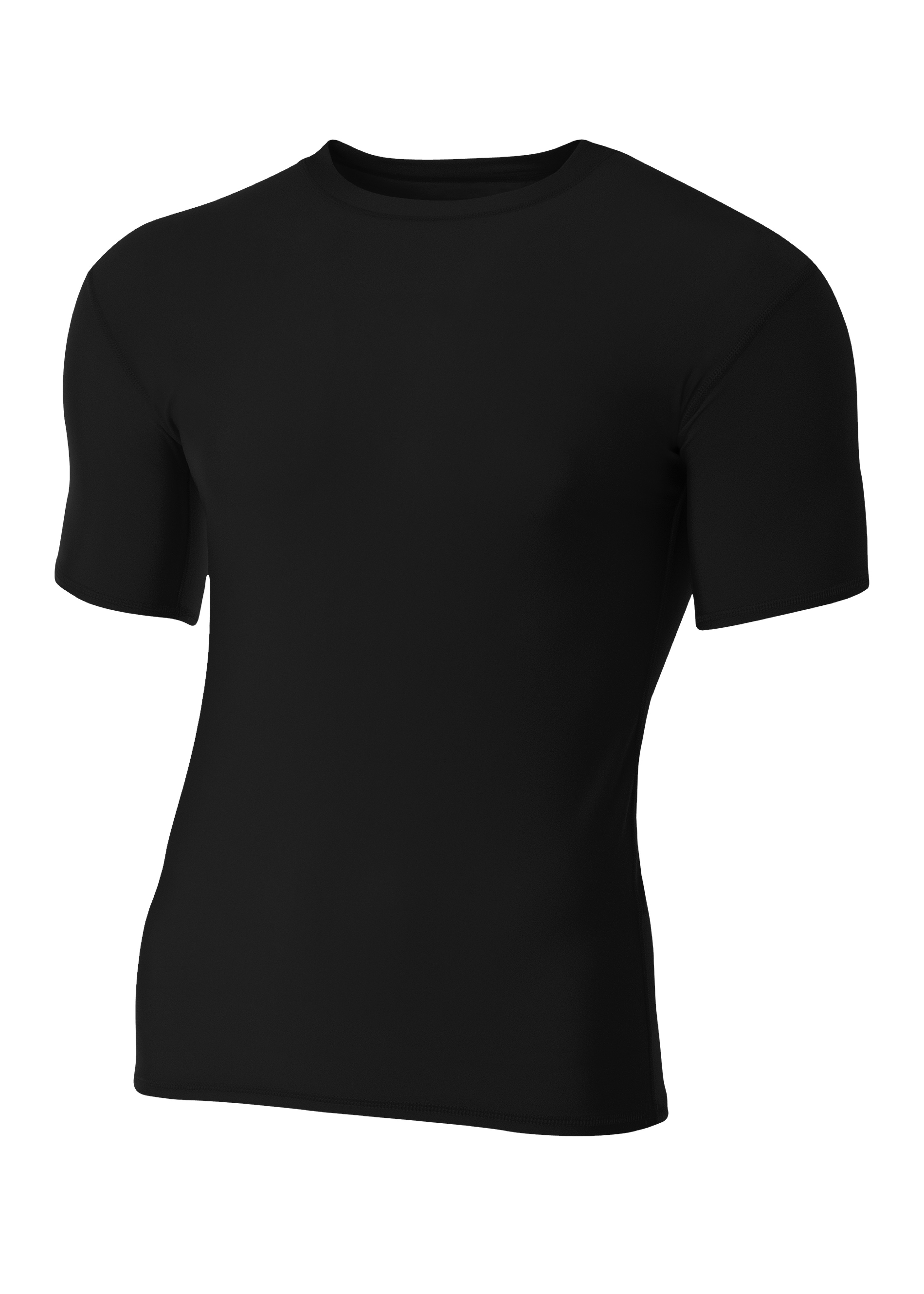 A4 Youth Short Sleeve Compression Crew T Shirt - Picture 2 of 10