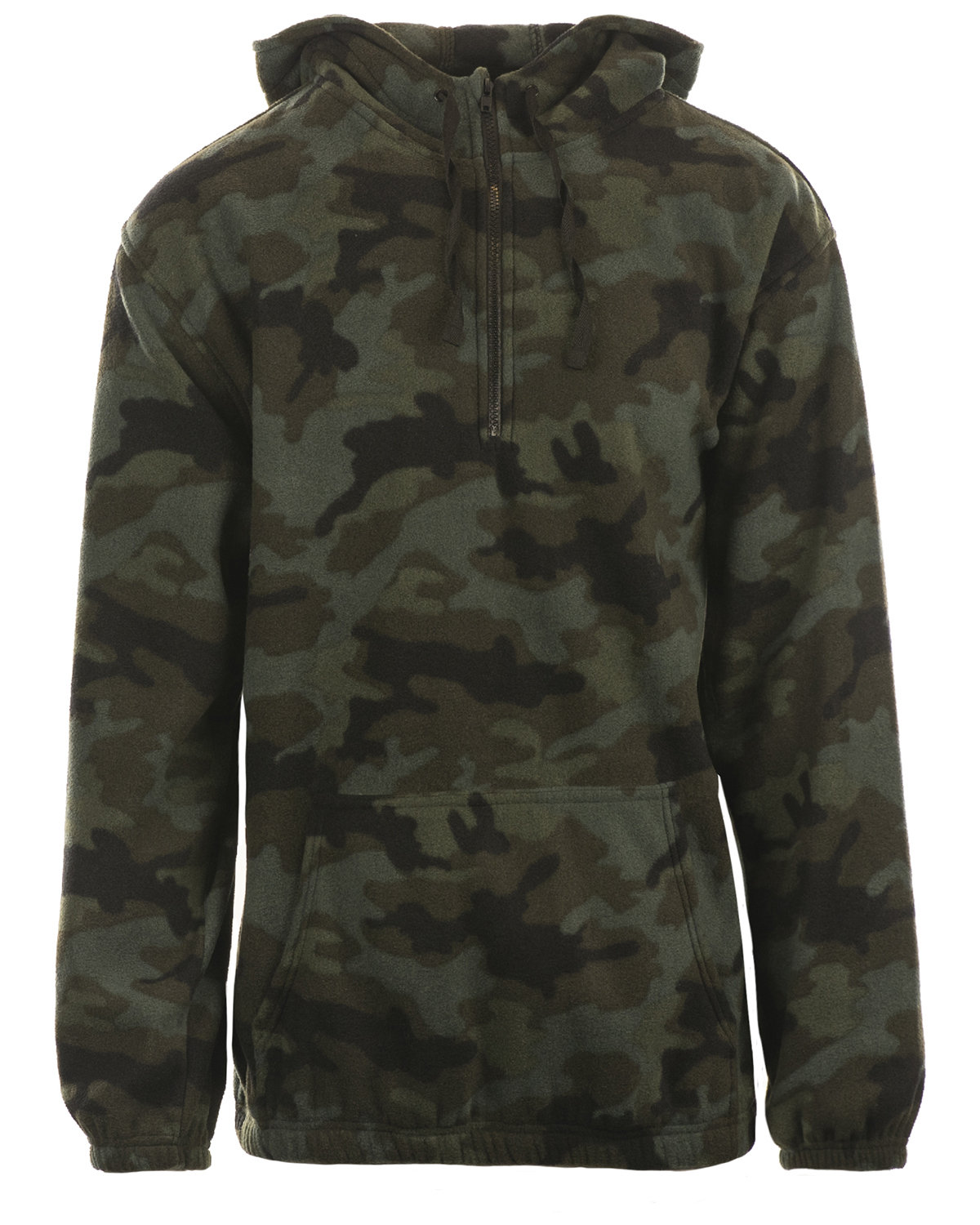 Burnside Mens' Polar Fleece Quarter-Zip Pullover - Picture 2 of 4