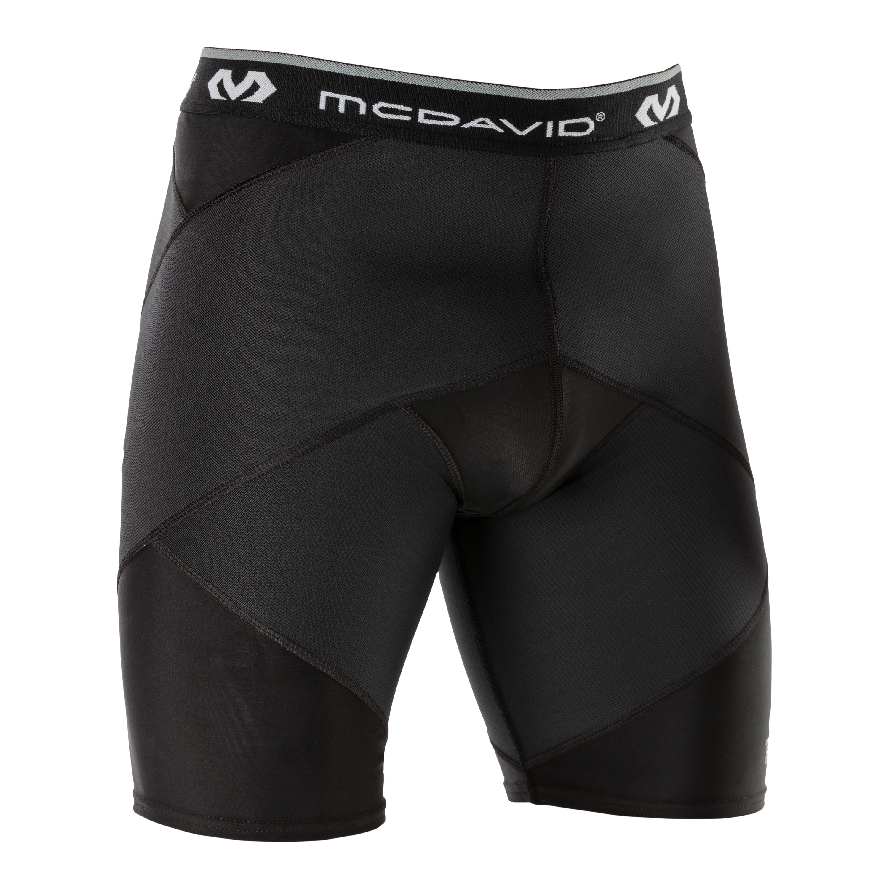 McDavid Super Cross Compression Short w/Hip Spica Blk A/S