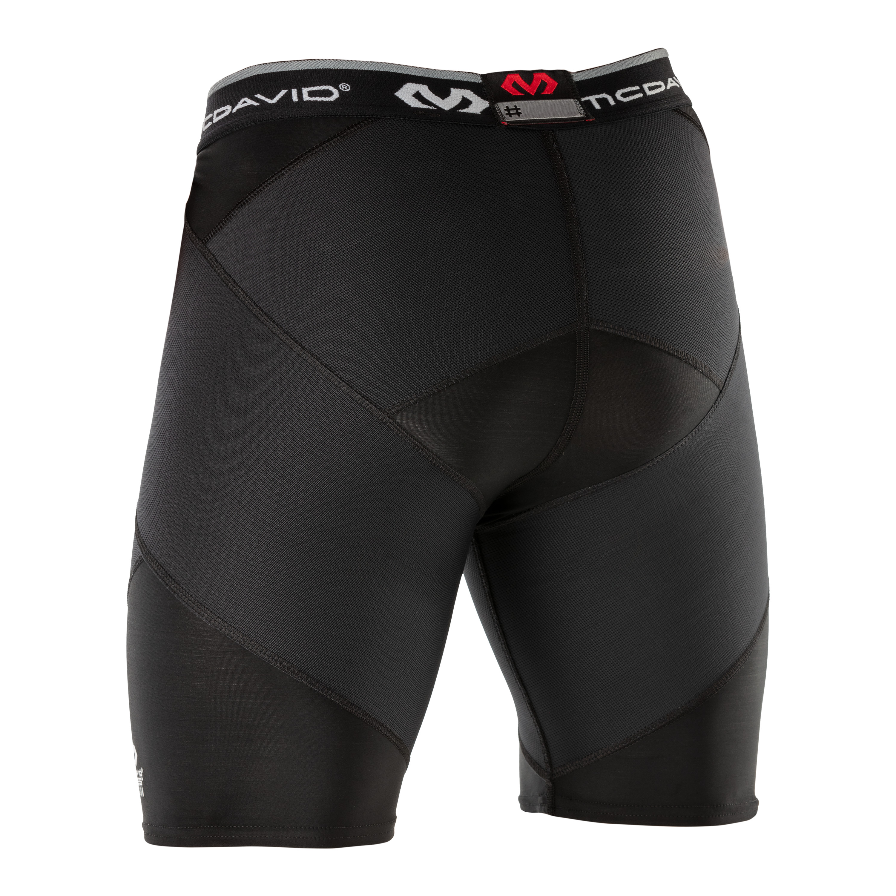 McDavid Super Cross Compression Short w/Hip Spica Blk A/S
