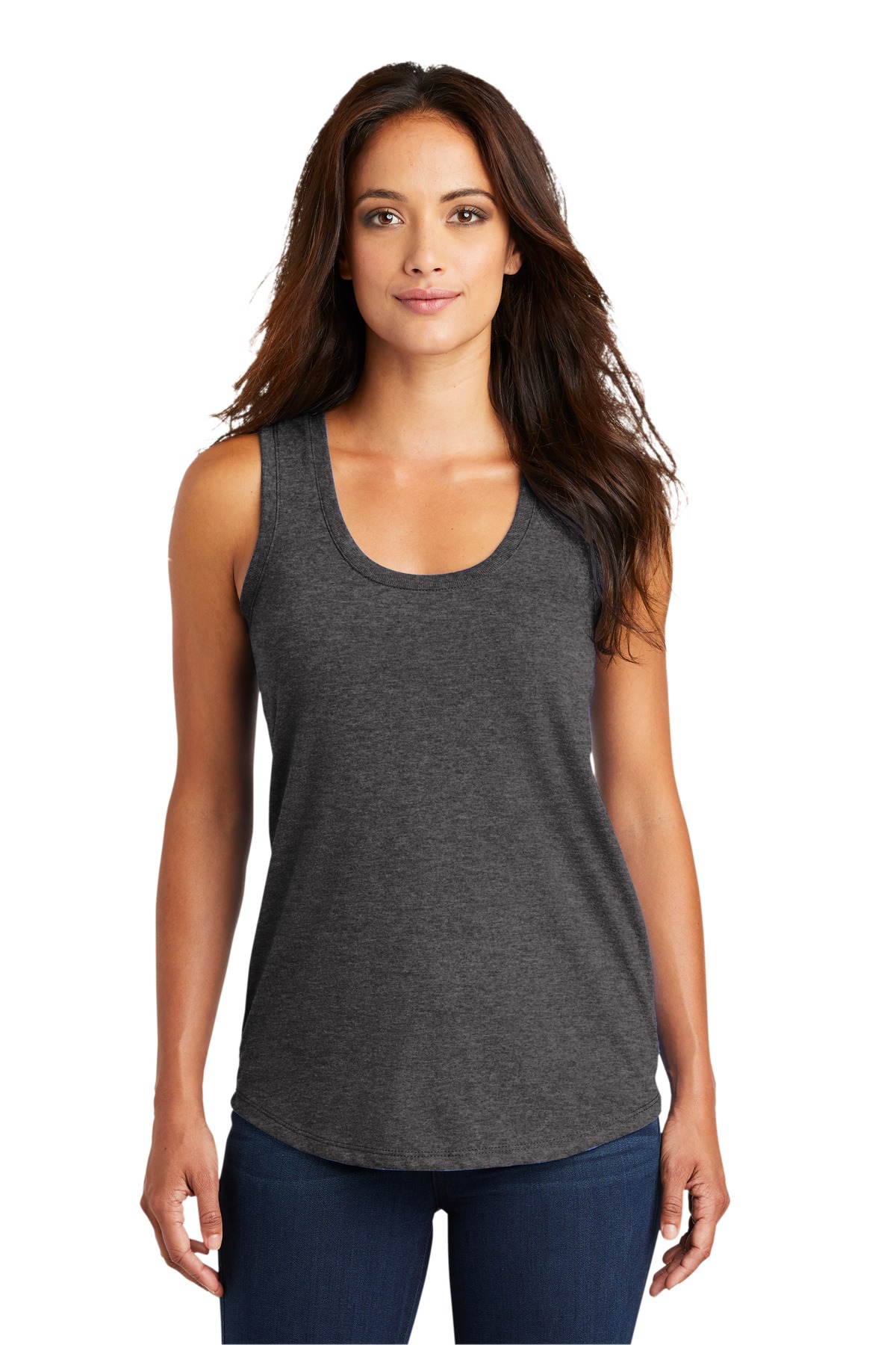 District Women's Perfect Tri Racerback Tank. DM138L - Picture 18 of 57