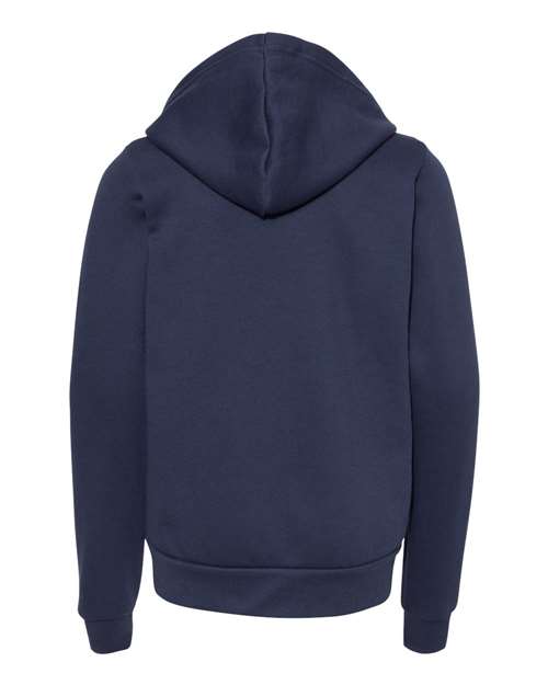 BELLA + CANVAS Youth Sponge Fleece Full-Zip Hoodie - Picture 12 of 12
