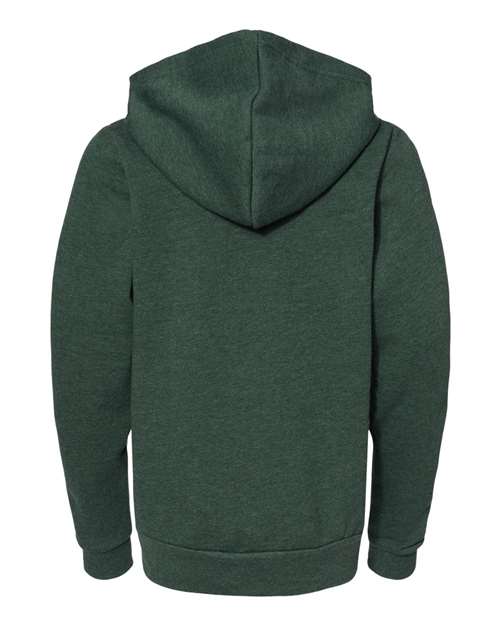 BELLA + CANVAS Youth Sponge Fleece Full-Zip Hoodie - Picture 8 of 12