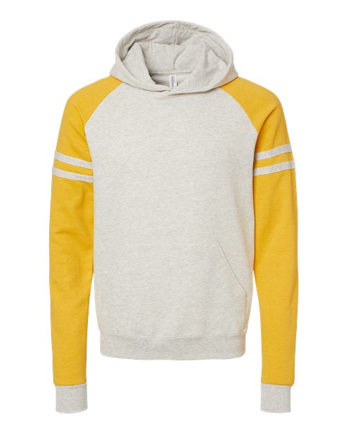 JERZEES Men's Nublend Varsity Colorblocked Raglan Hooded Sweatshirt - Picture 2 of 6