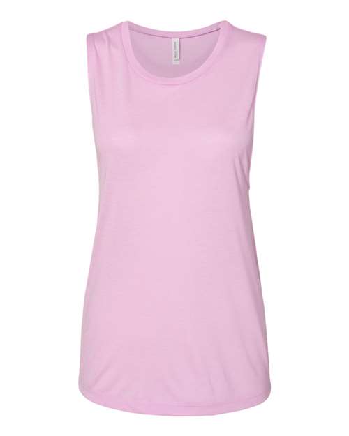 BELLA+CANVAS Women's Flowy Scoop Muscle Tank Top BC8803 - Picture 43 of 92