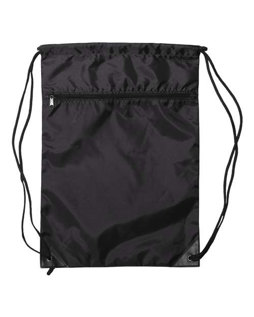 Liberty Bags Zippered Drawstring Backpack