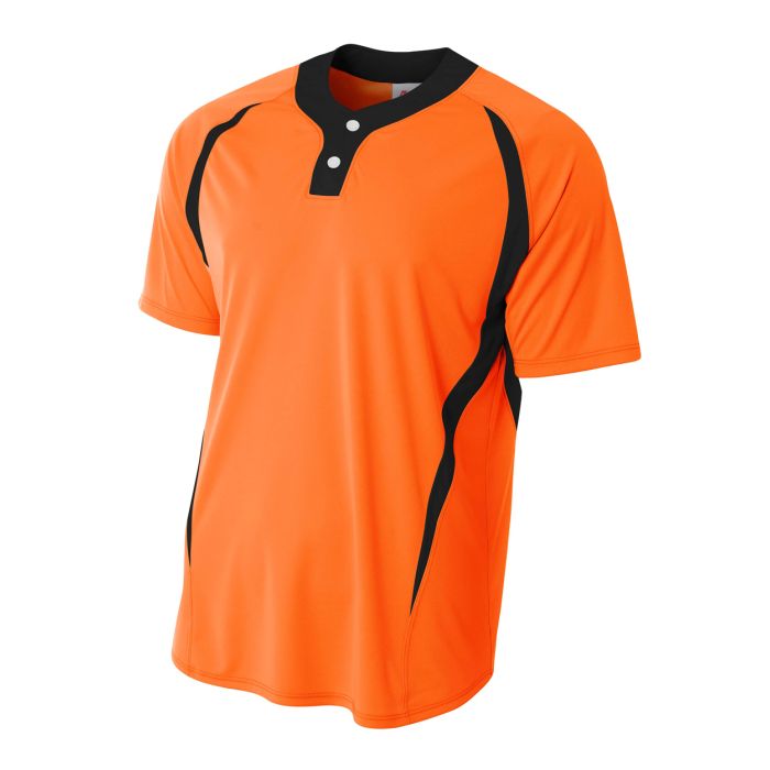 A4 Men's 2-Button Color Block Henley - Picture 8 of 12