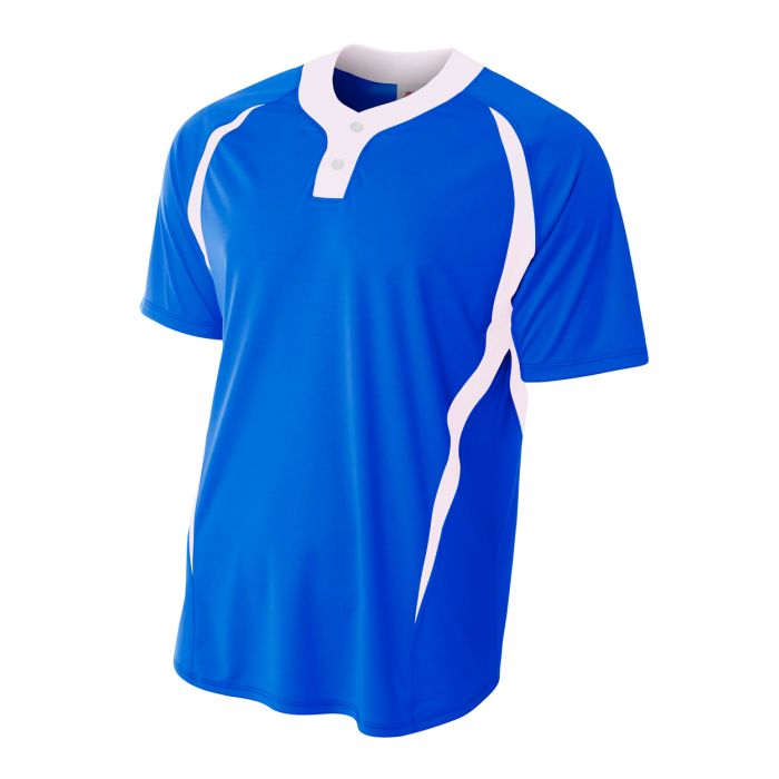 A4 Men's 2-Button Color Block Henley - Picture 10 of 12