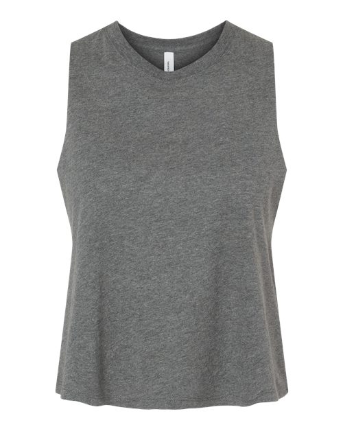BELLA+CANVAS Women's Racerback Cropped Tank. BC6682 - Picture 6 of 34