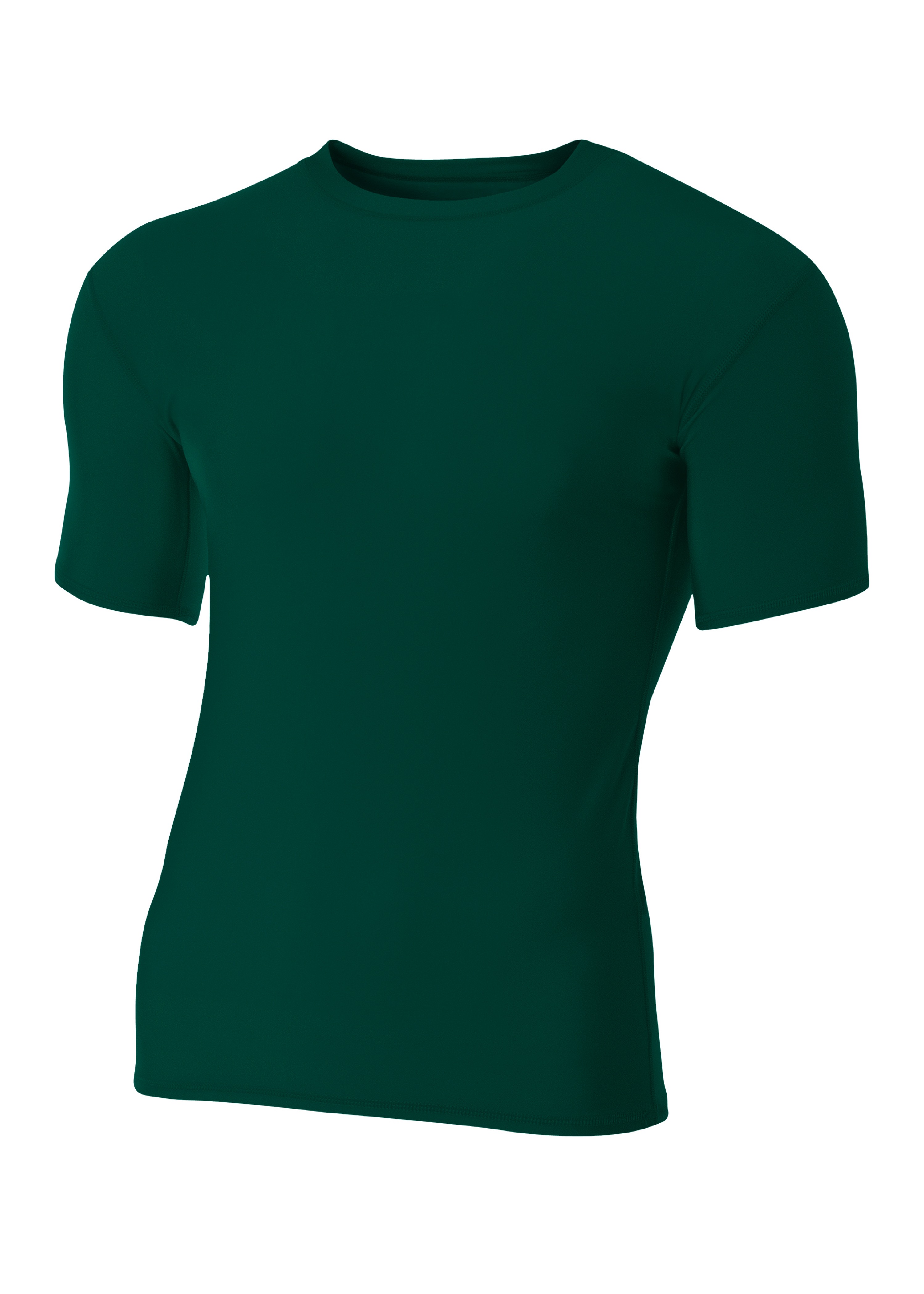A4 Youth Short Sleeve Compression Crew T Shirt - Picture 3 of 10