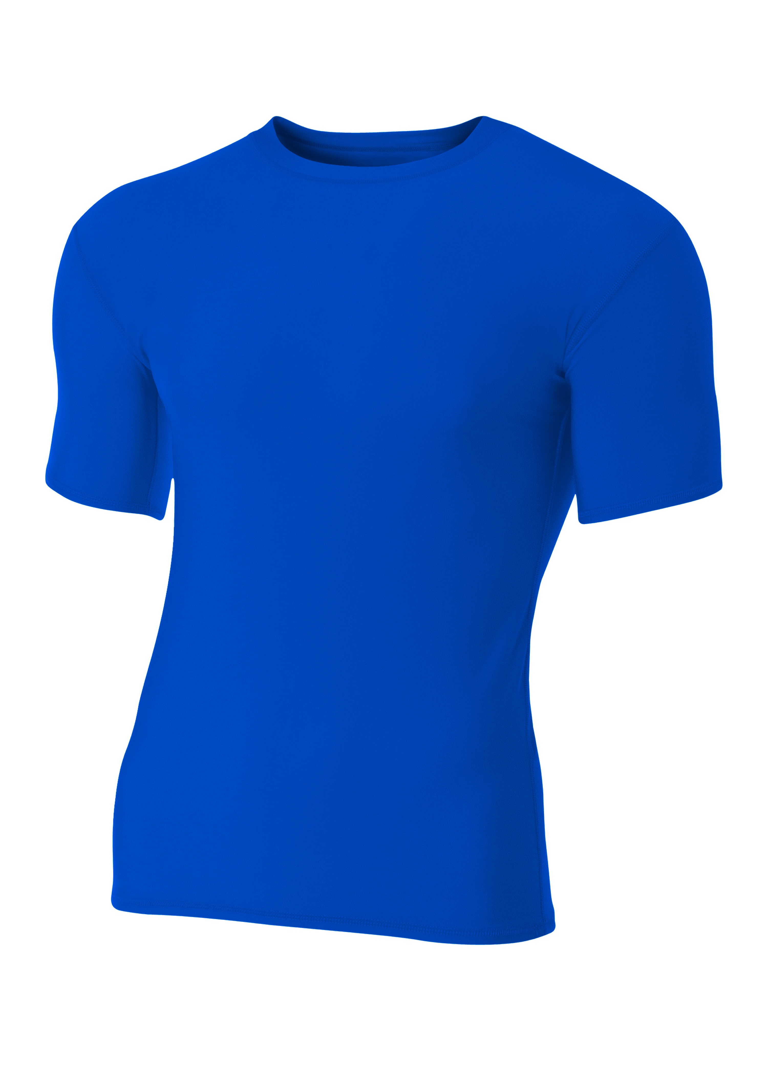 A4 Youth Short Sleeve Compression Crew T Shirt - Picture 7 of 10