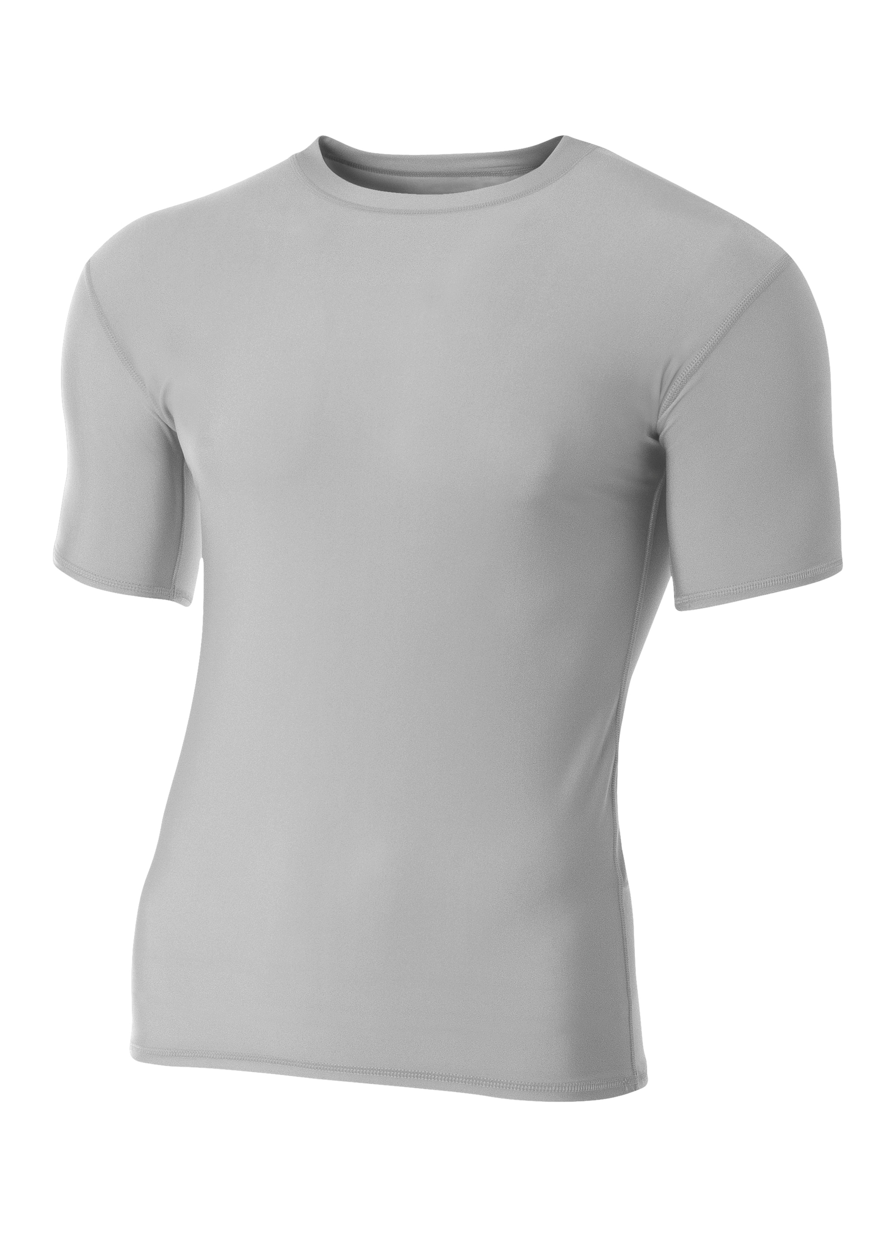 A4 Youth Short Sleeve Compression Crew T Shirt - Picture 9 of 10