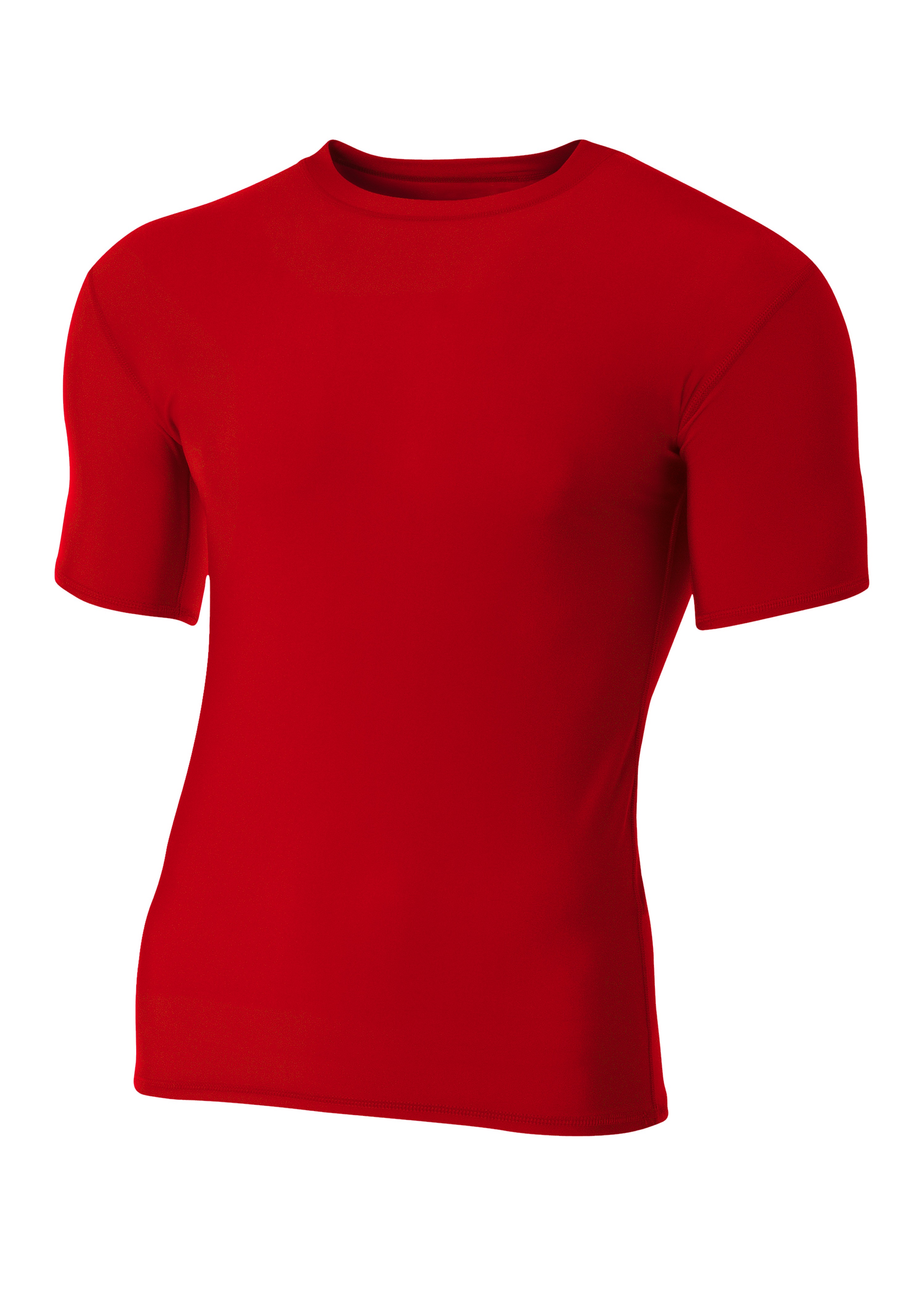 A4 Youth Short Sleeve Compression Crew T Shirt - Picture 8 of 10