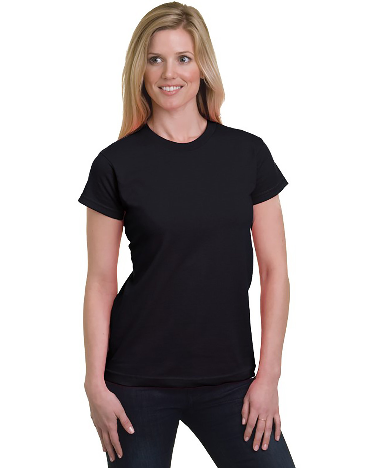 Bayside Women's Fine Jersey T-Shirt - Picture 2 of 6