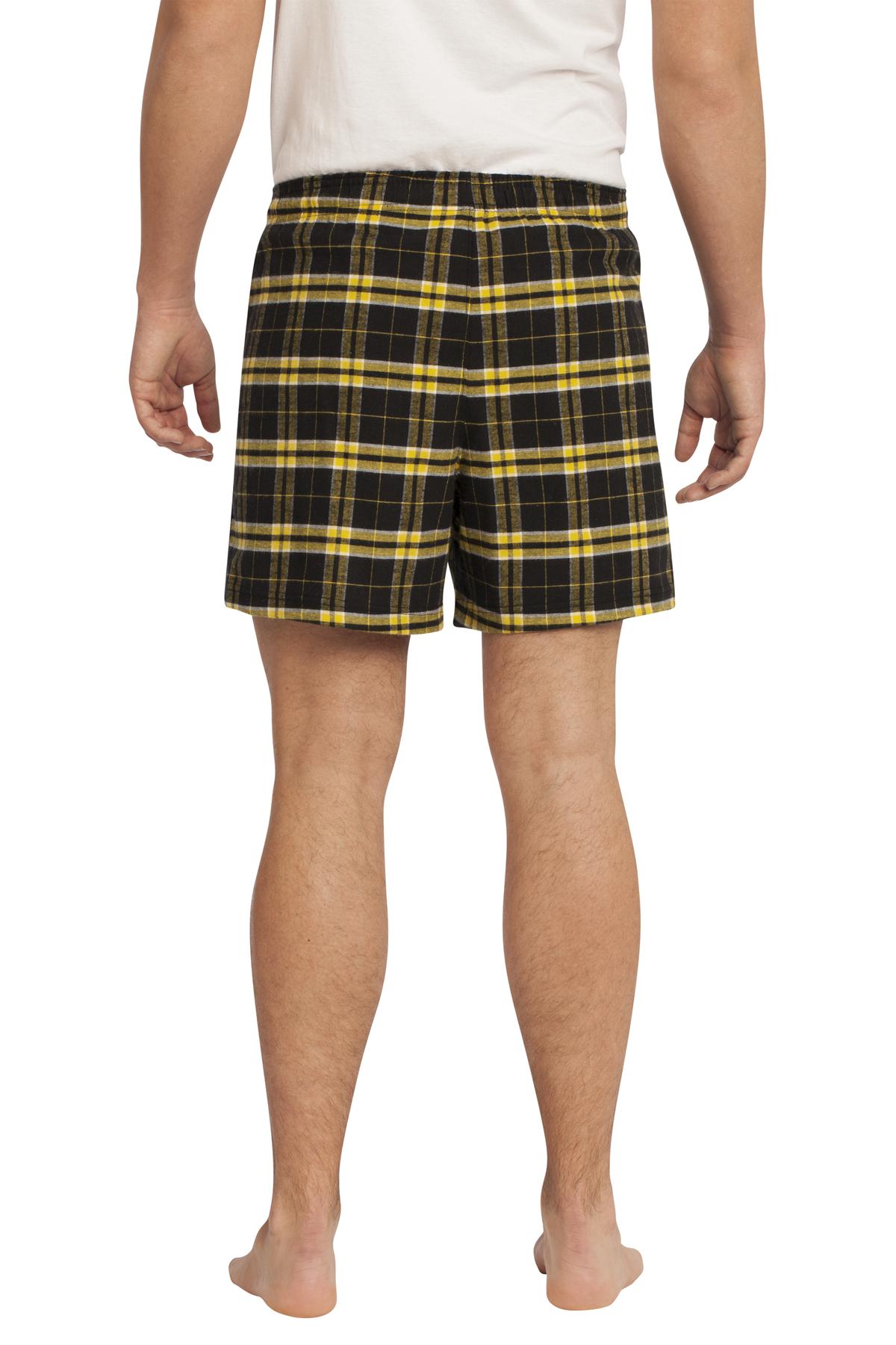District Teen Men's Flannel Plaid Boxer. DT1801 - Picture 11 of 29