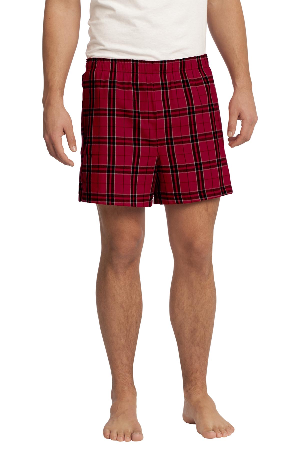 District Teen Men's Flannel Plaid Boxer. DT1801 - Picture 18 of 29