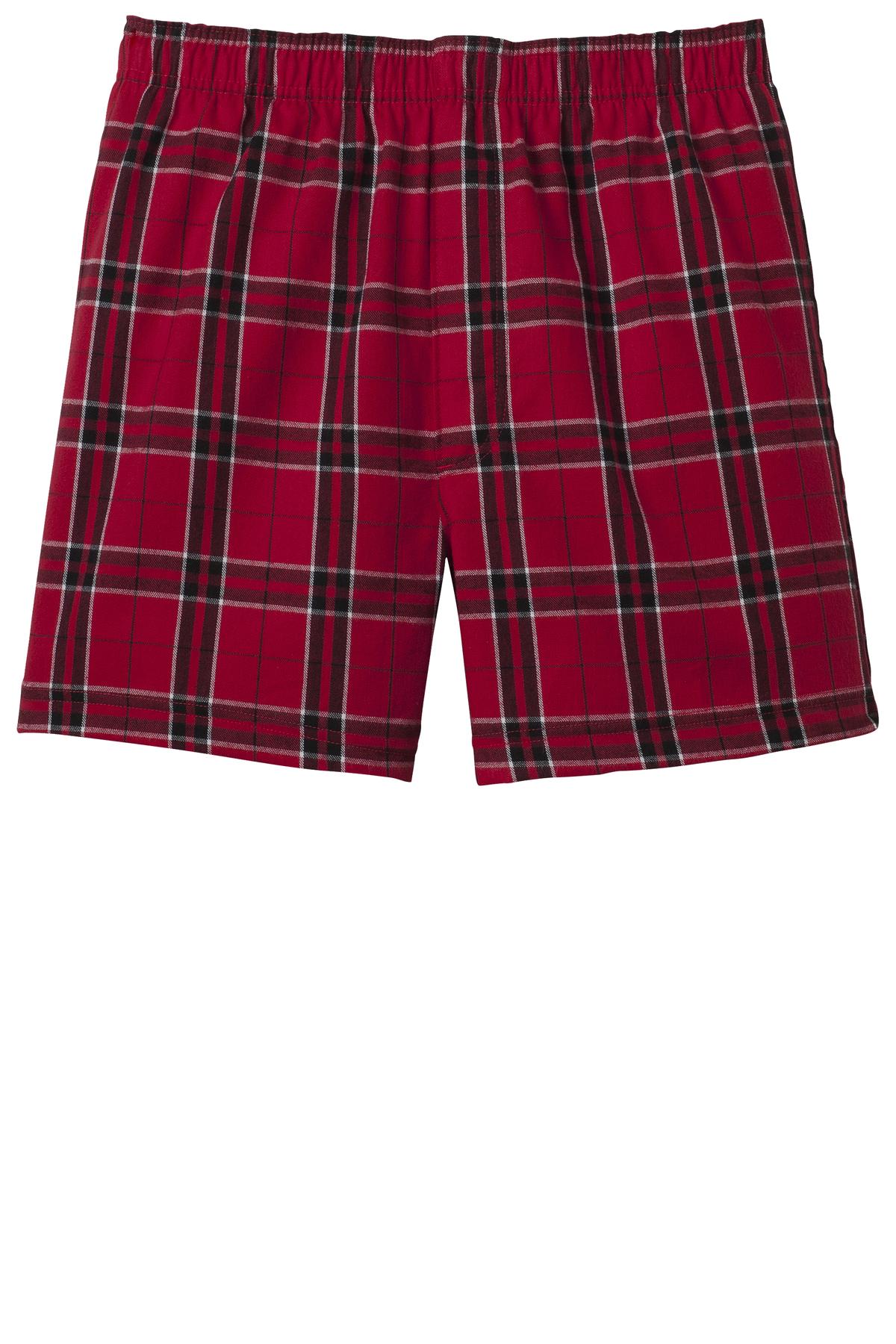 District Teen Men's Flannel Plaid Boxer. DT1801 - Picture 20 of 29