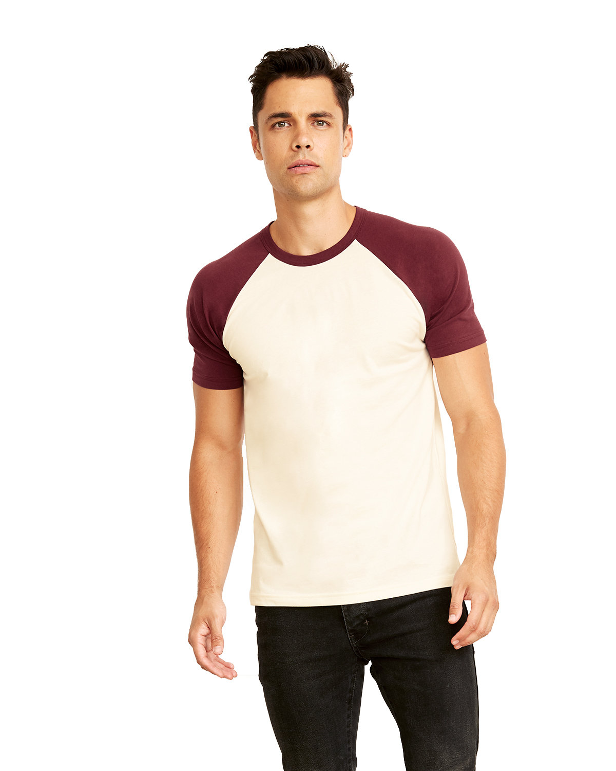 Next Level Unisex Cotton Raglan T-Shirt - Picture 4 of 17