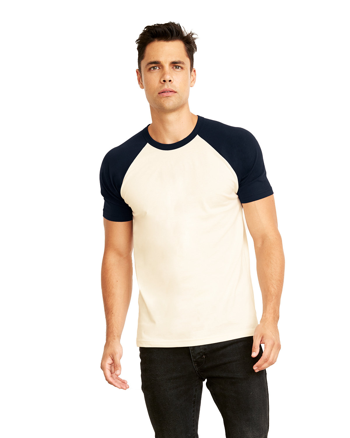Next Level Unisex Cotton Raglan T-Shirt - Picture 5 of 17