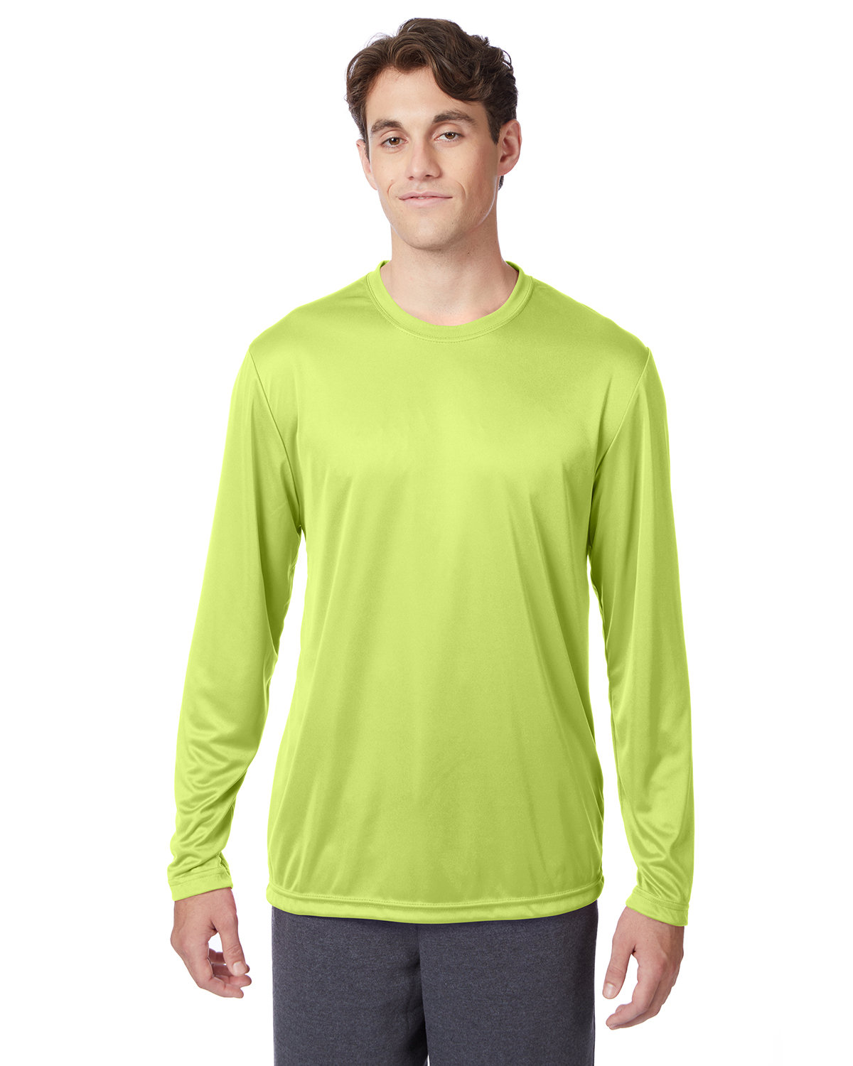 Hanes Men's Cool DRI Long Sleeve Performance T-Shirt - Picture 2 of 8