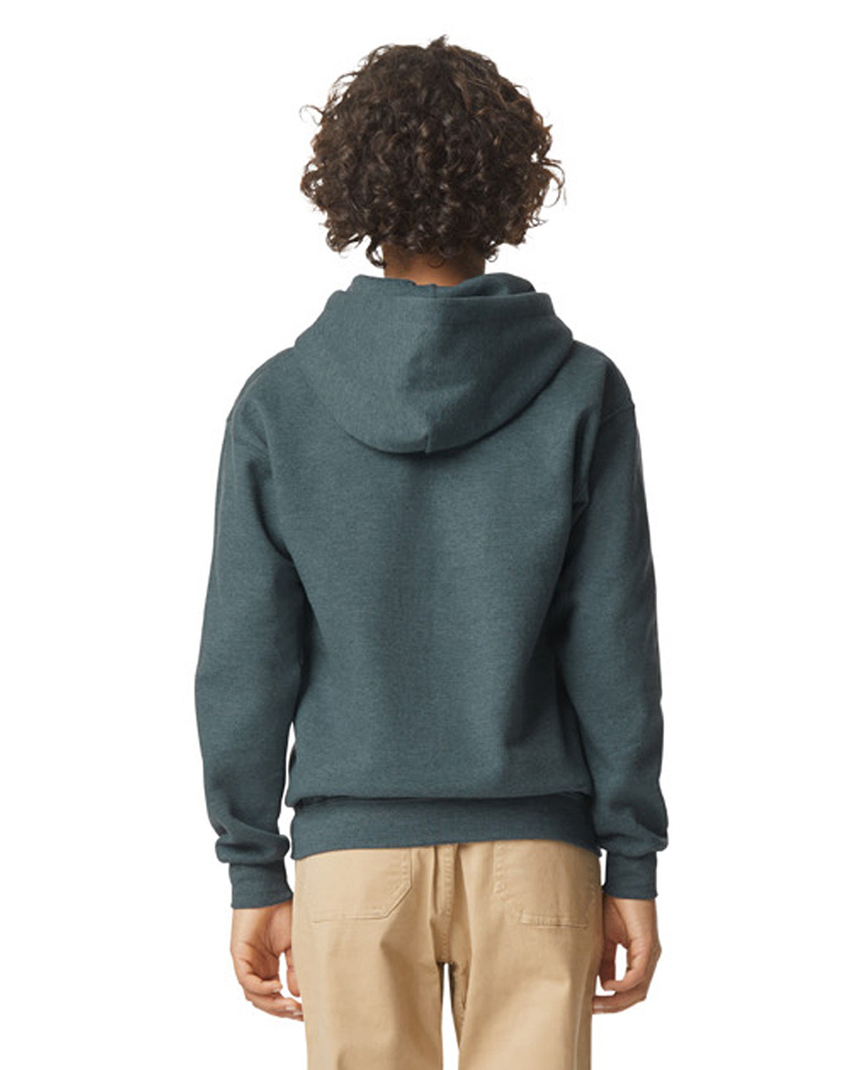 Gildan Youth Softstyle Fleece Hooded Sweatshirt - Picture 9 of 46
