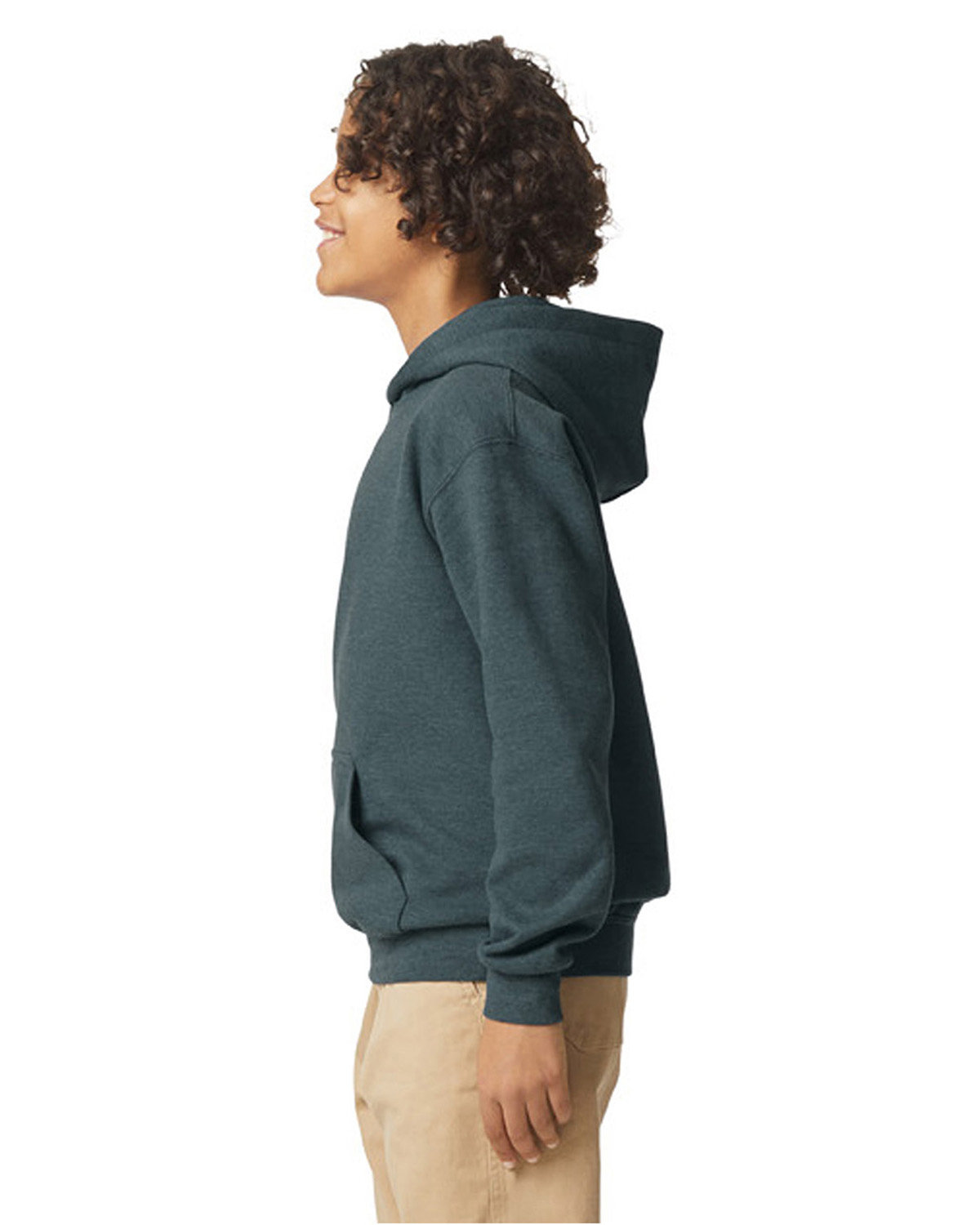 Gildan Youth Softstyle Fleece Hooded Sweatshirt - Picture 10 of 46