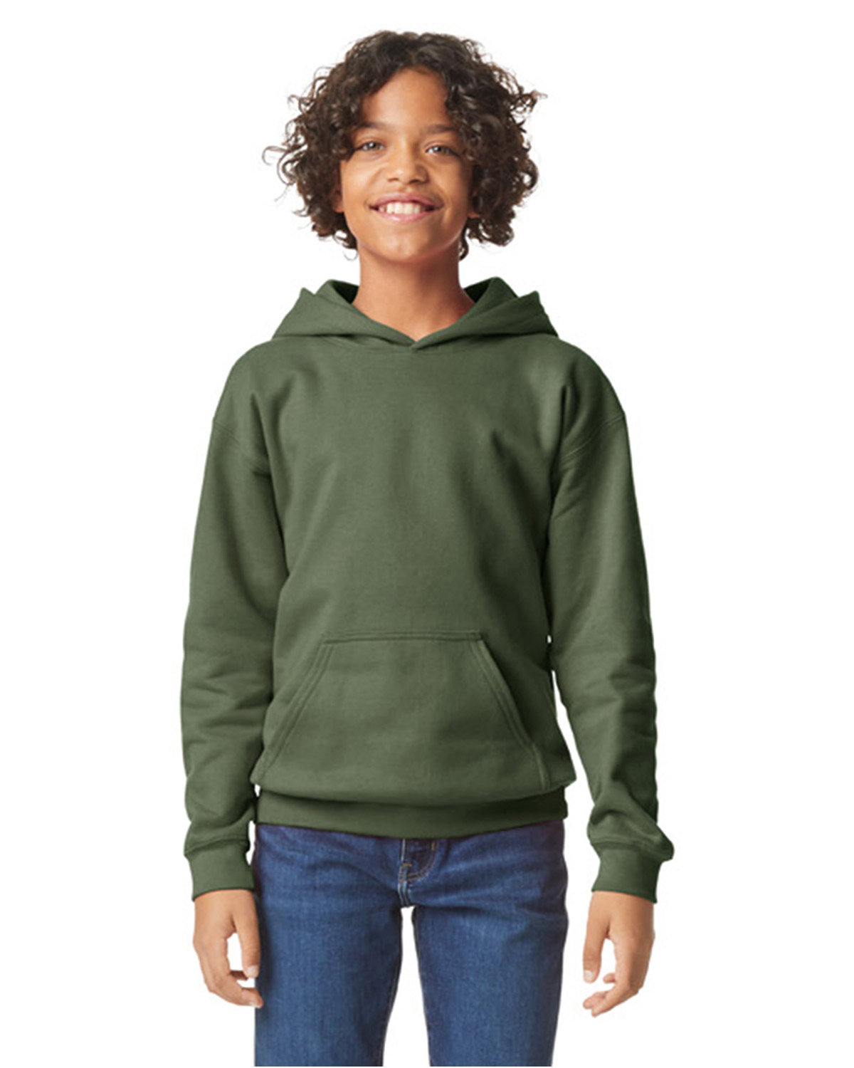Gildan Youth Softstyle Fleece Hooded Sweatshirt - Picture 20 of 46