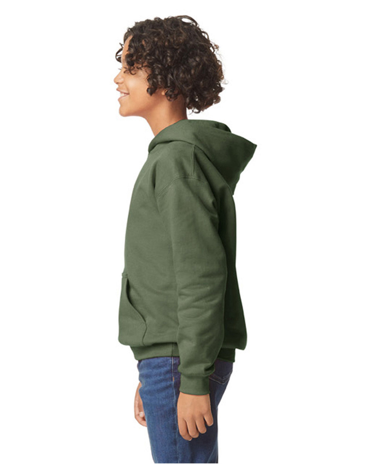 Gildan Youth Softstyle Fleece Hooded Sweatshirt - Picture 22 of 46