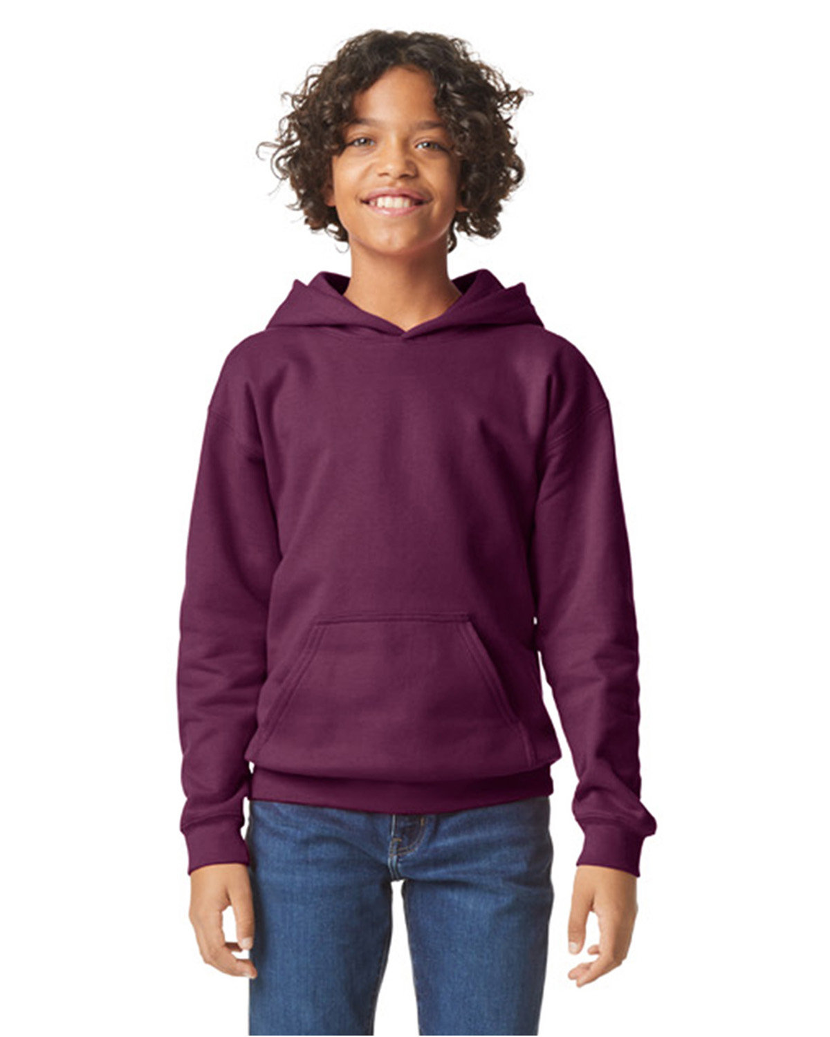 Gildan Youth Softstyle Fleece Hooded Sweatshirt - Picture 17 of 46