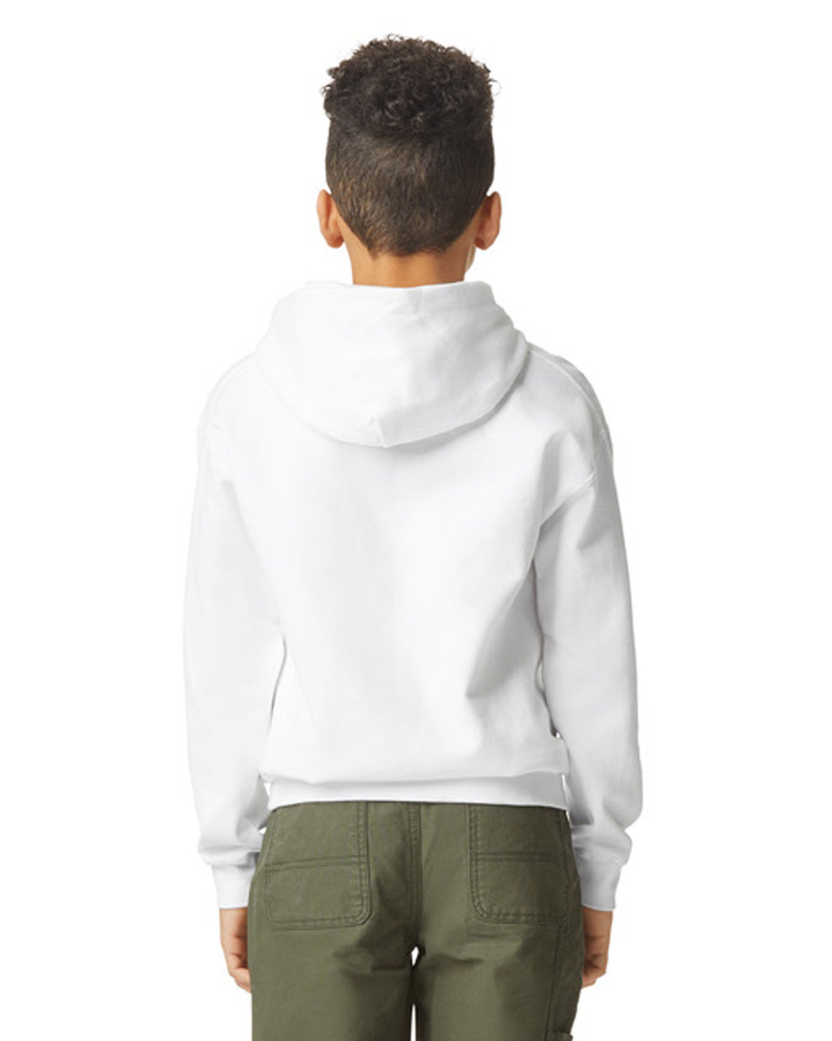 Gildan Youth Softstyle Fleece Hooded Sweatshirt - Picture 45 of 46