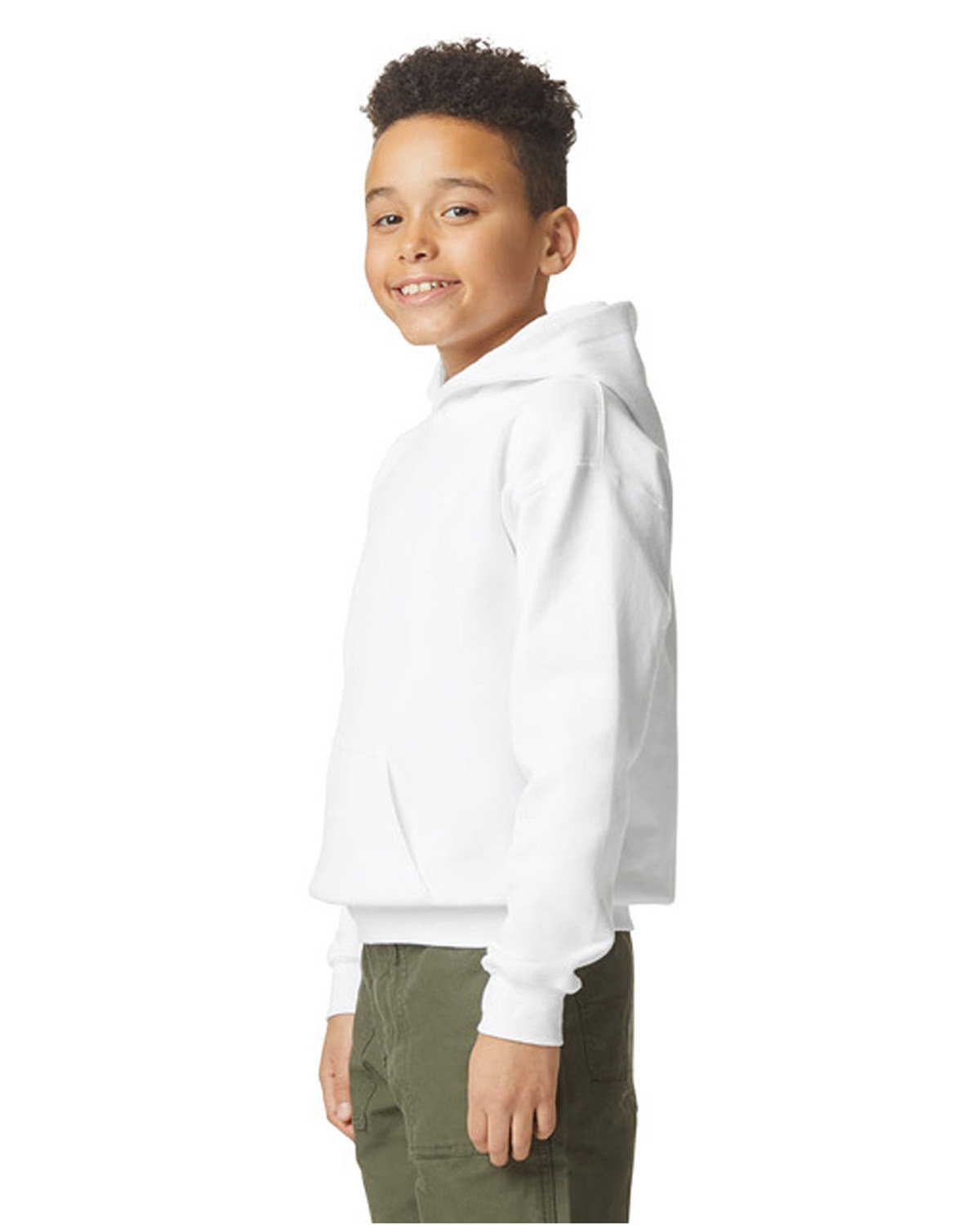Gildan Youth Softstyle Fleece Hooded Sweatshirt - Picture 46 of 46