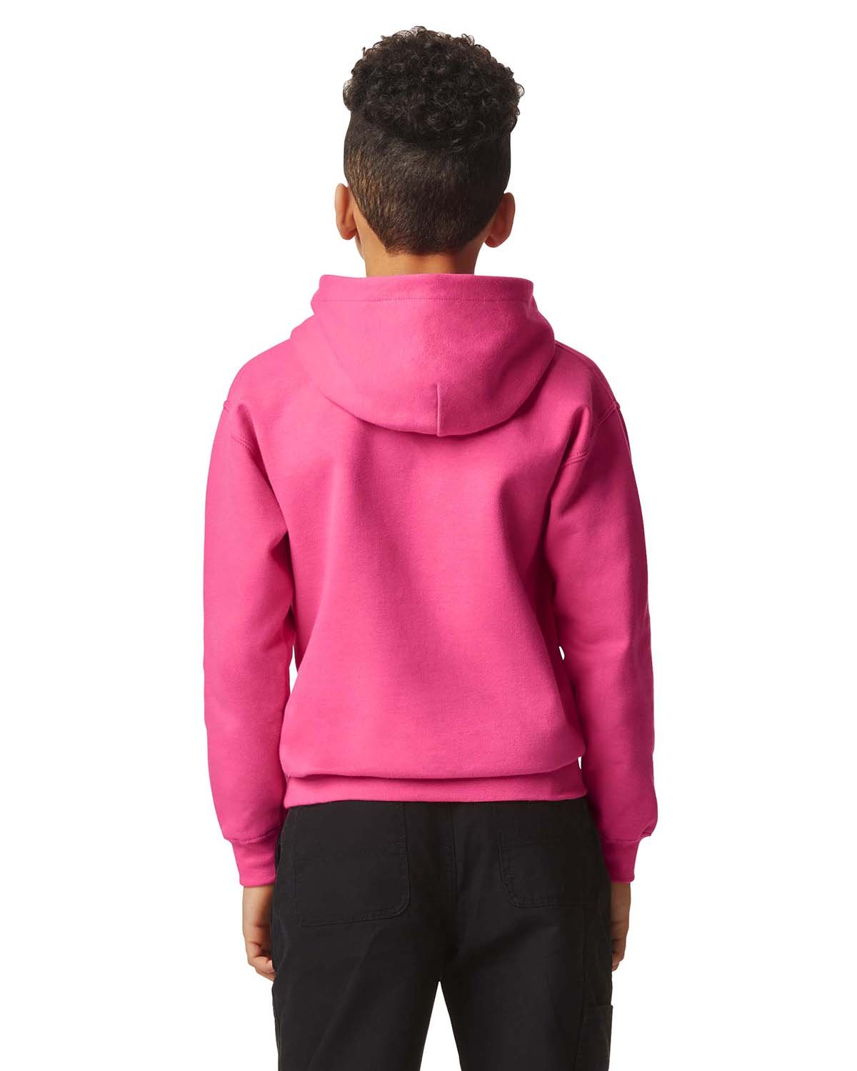 Gildan Youth Softstyle Fleece Hooded Sweatshirt - Picture 27 of 46