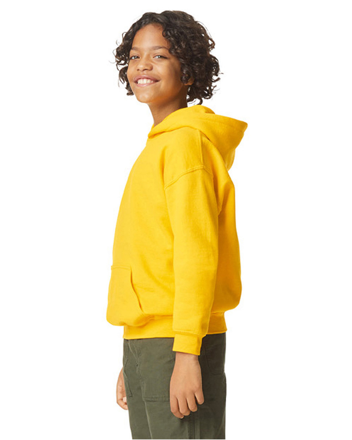 Gildan Youth Softstyle Fleece Hooded Sweatshirt - Picture 7 of 46