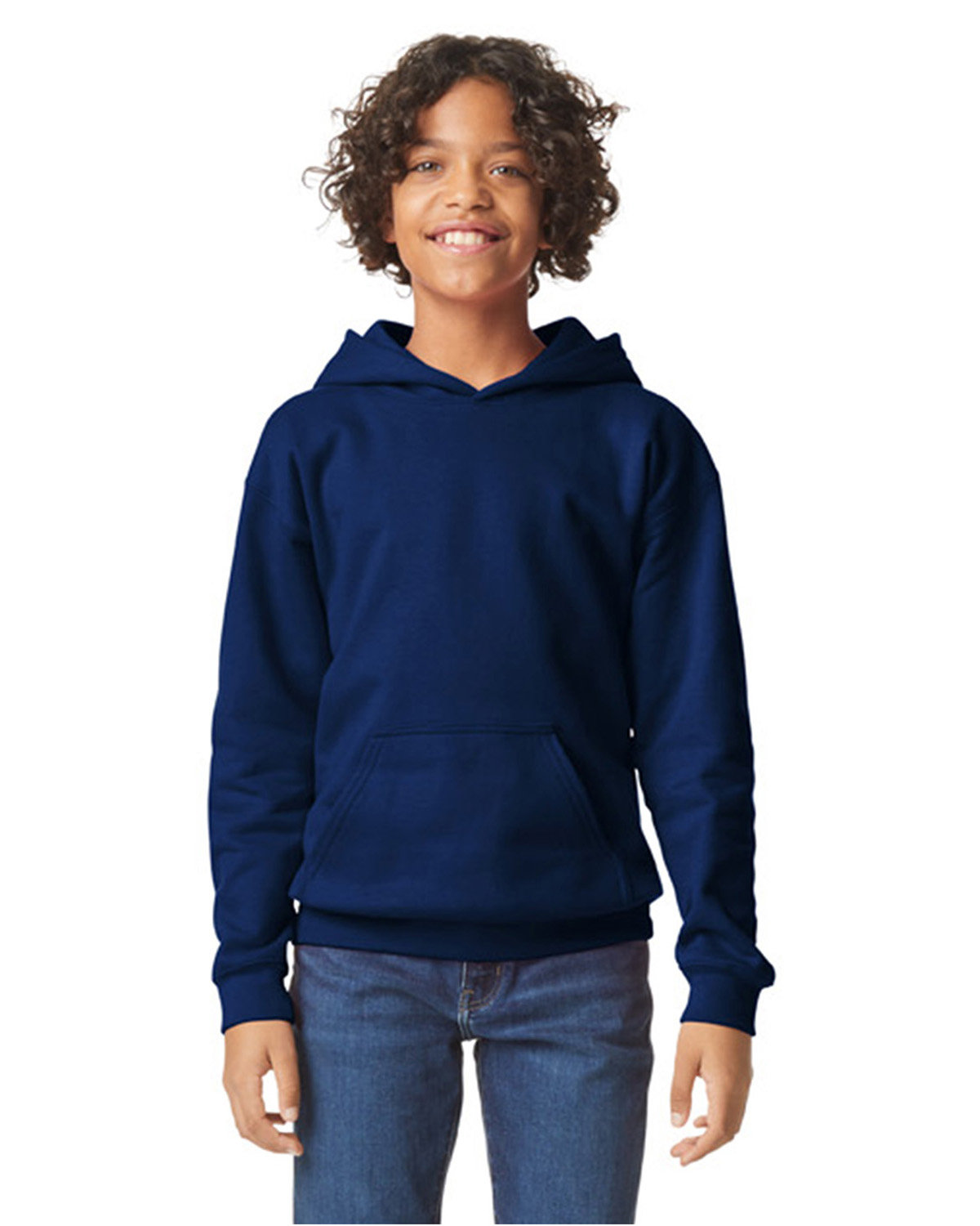 Gildan Youth Softstyle Fleece Hooded Sweatshirt - Picture 23 of 46