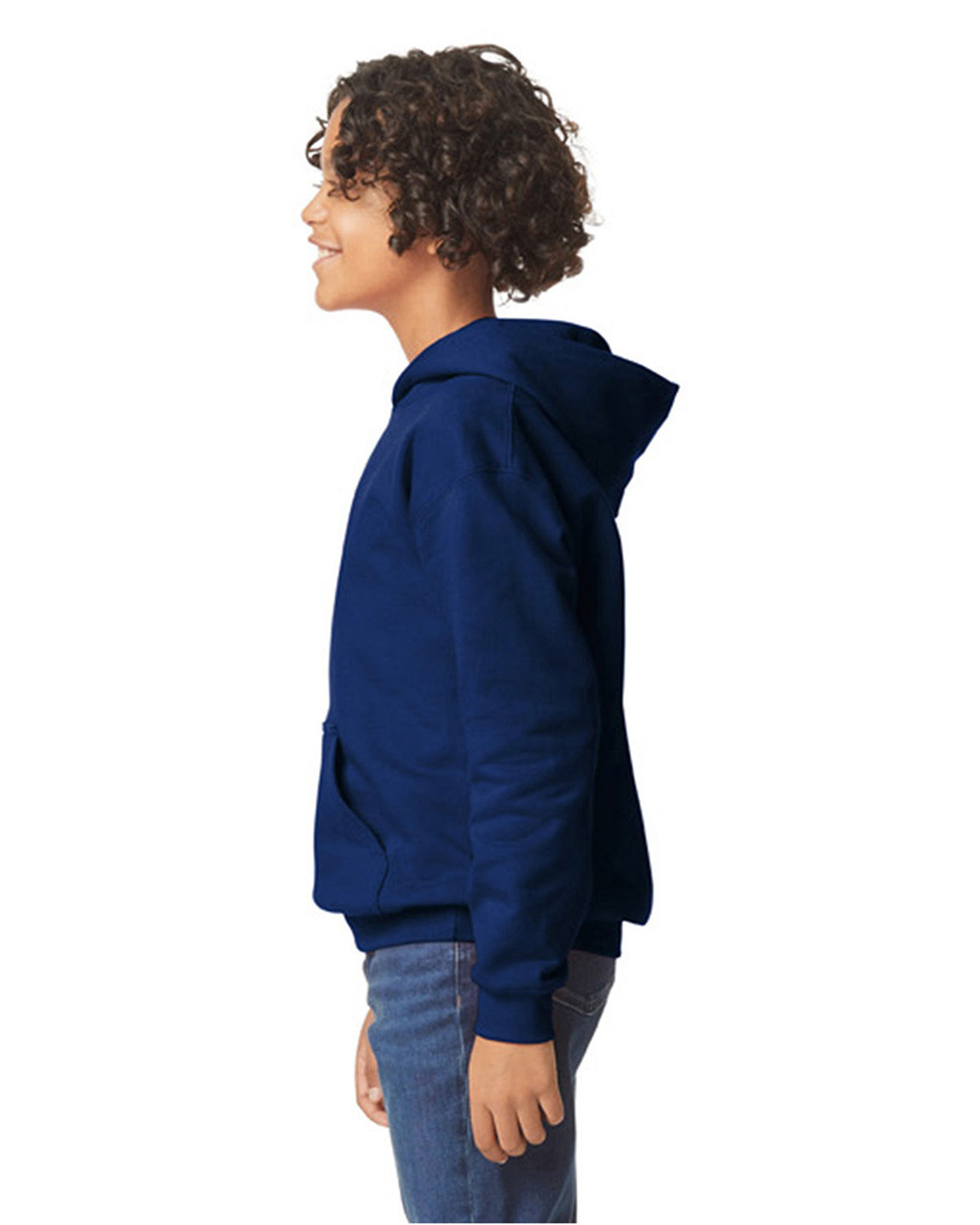 Gildan Youth Softstyle Fleece Hooded Sweatshirt - Picture 25 of 46