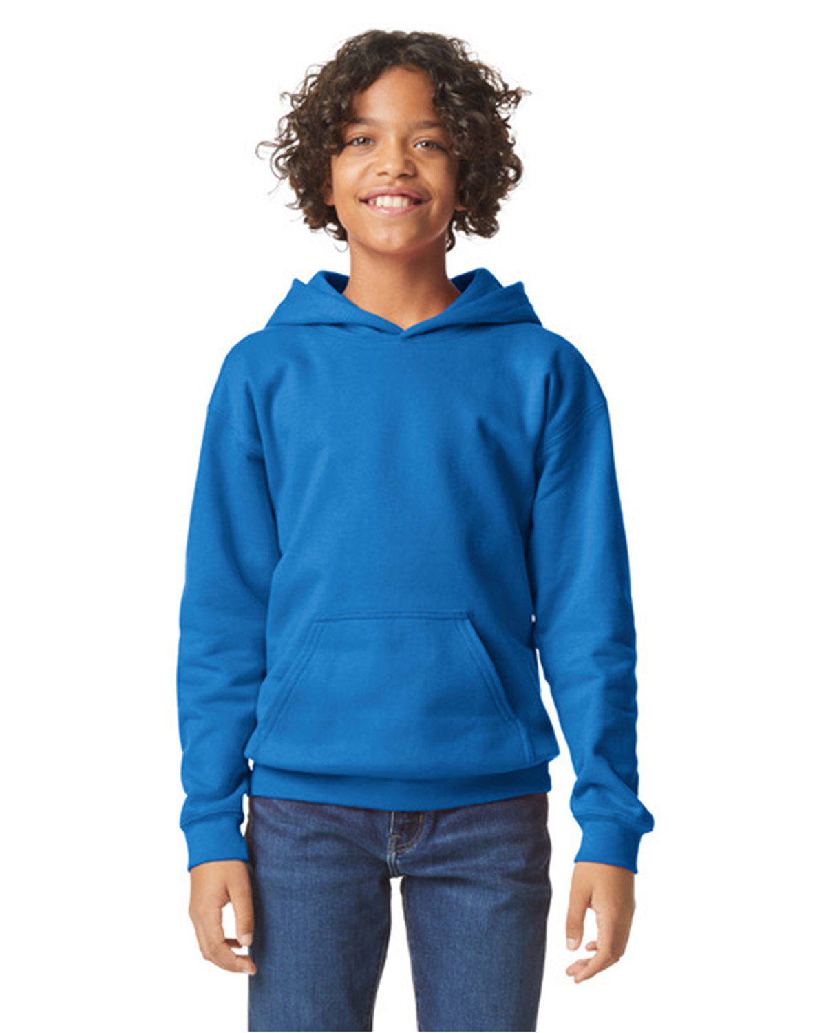 Gildan Youth Softstyle Fleece Hooded Sweatshirt - Picture 32 of 46