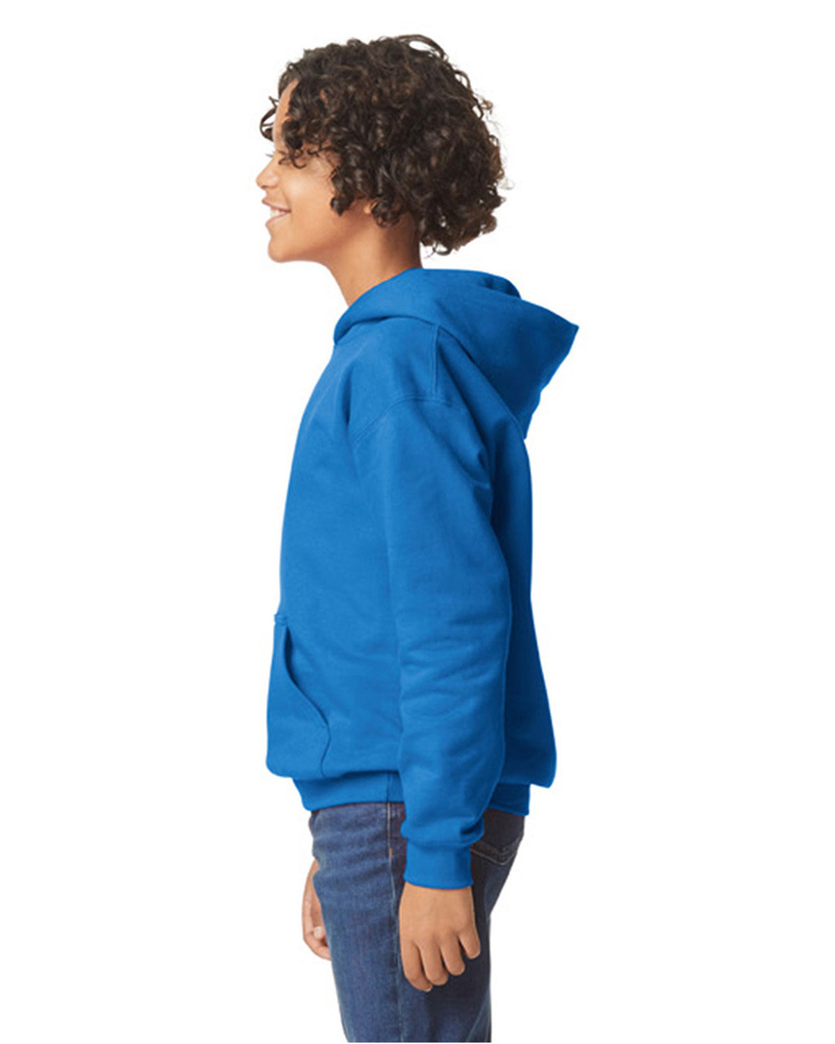 Gildan Youth Softstyle Fleece Hooded Sweatshirt - Picture 34 of 46