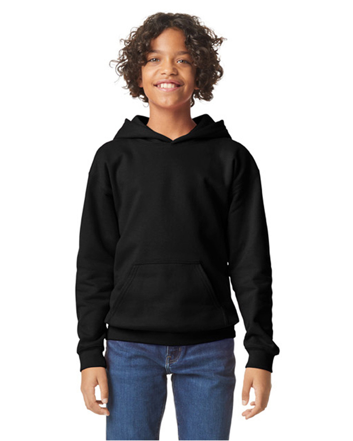 Gildan Youth Softstyle Fleece Hooded Sweatshirt - Picture 2 of 46