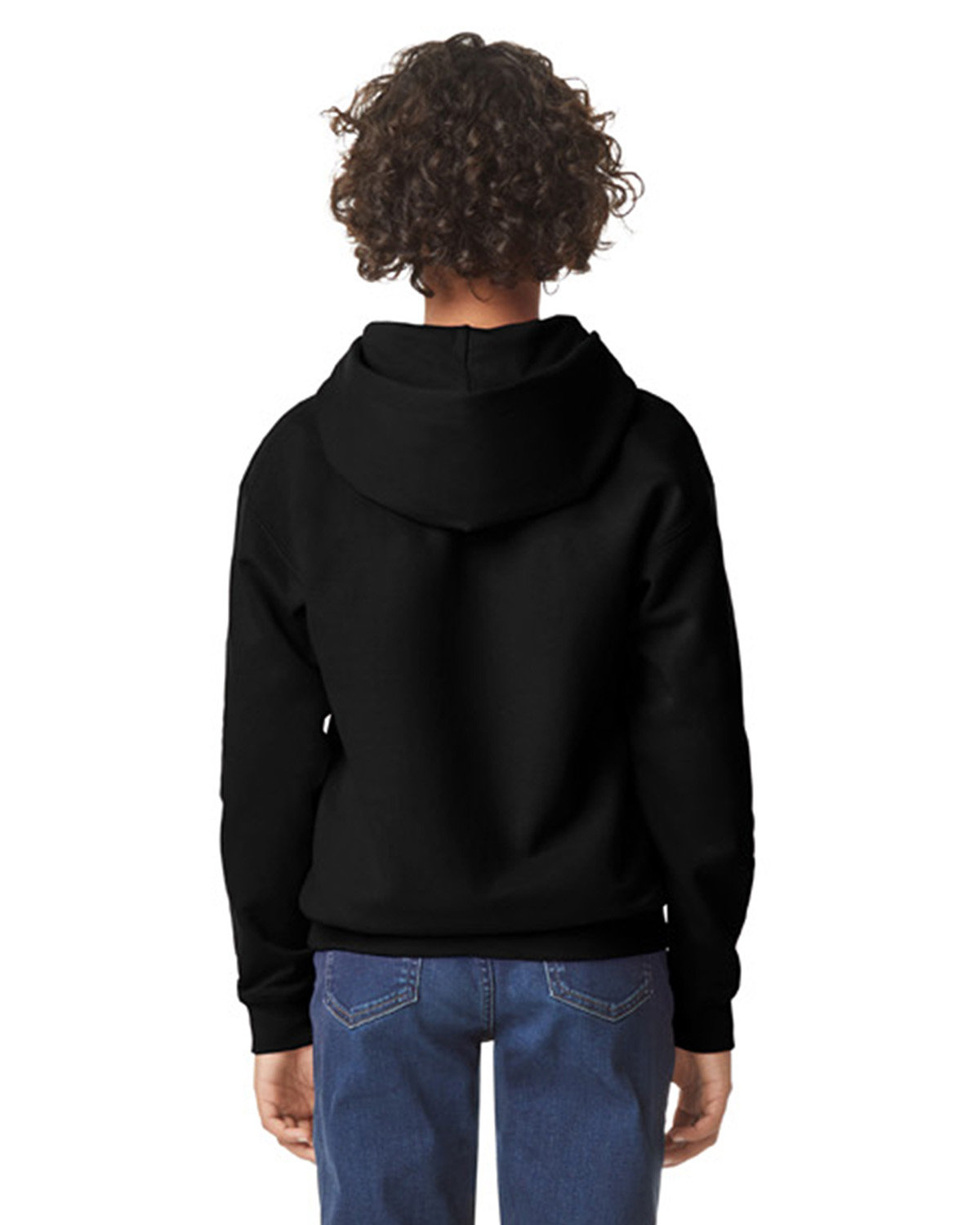 Gildan Youth Softstyle Fleece Hooded Sweatshirt - Picture 3 of 46