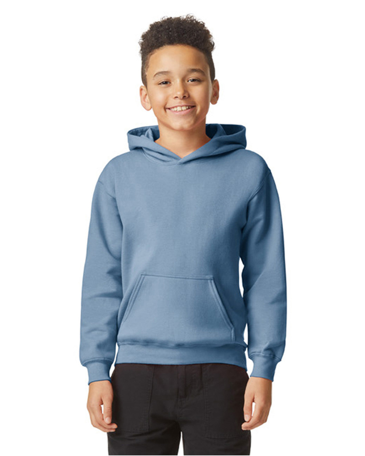 Gildan Youth Softstyle Fleece Hooded Sweatshirt - Picture 41 of 46