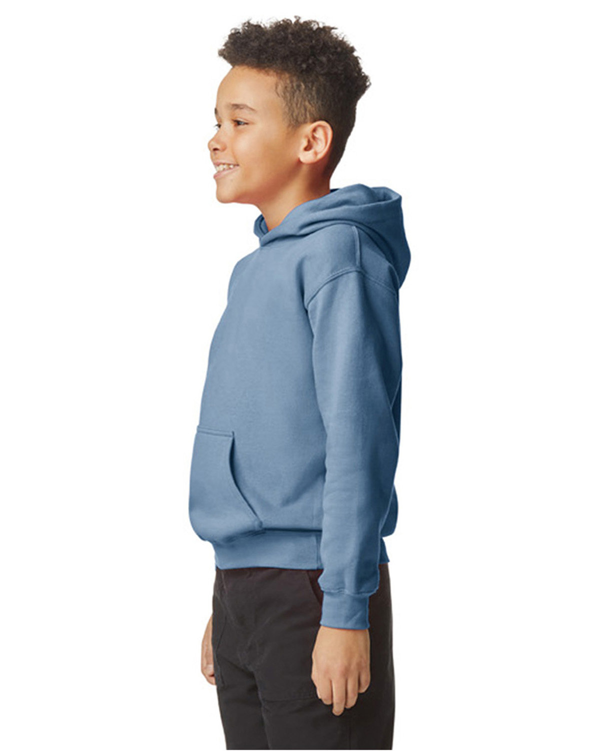 Gildan Youth Softstyle Fleece Hooded Sweatshirt - Picture 43 of 46