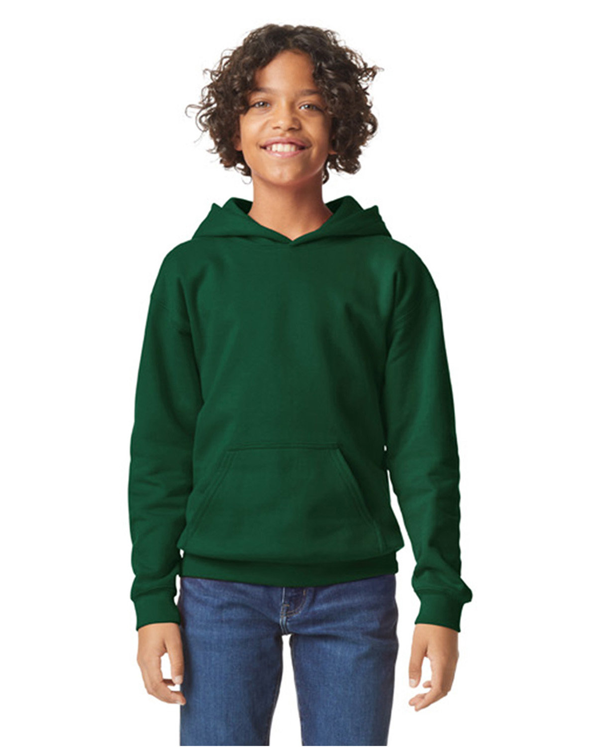 Gildan Youth Softstyle Fleece Hooded Sweatshirt - Picture 11 of 46