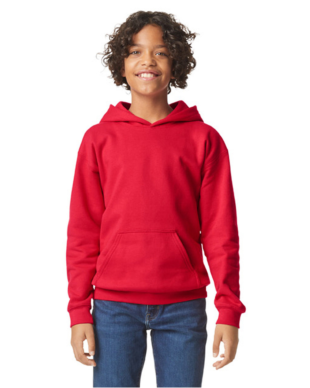 Gildan Youth Softstyle Fleece Hooded Sweatshirt - Picture 29 of 46