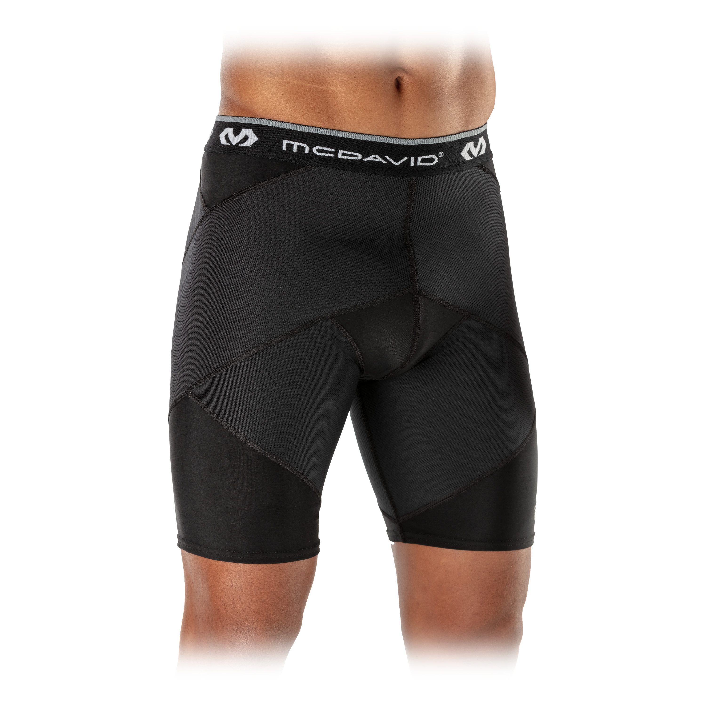 McDavid Super Cross Compression Short w/Hip Spica Blk A/S