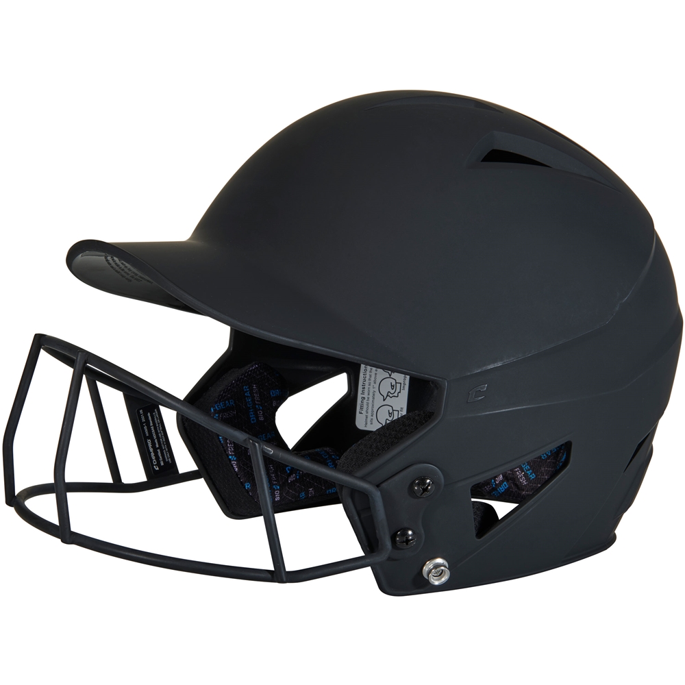 Champro HX Rise Fastpitch Batting Helmet w/ Mask NAVY SENIOR