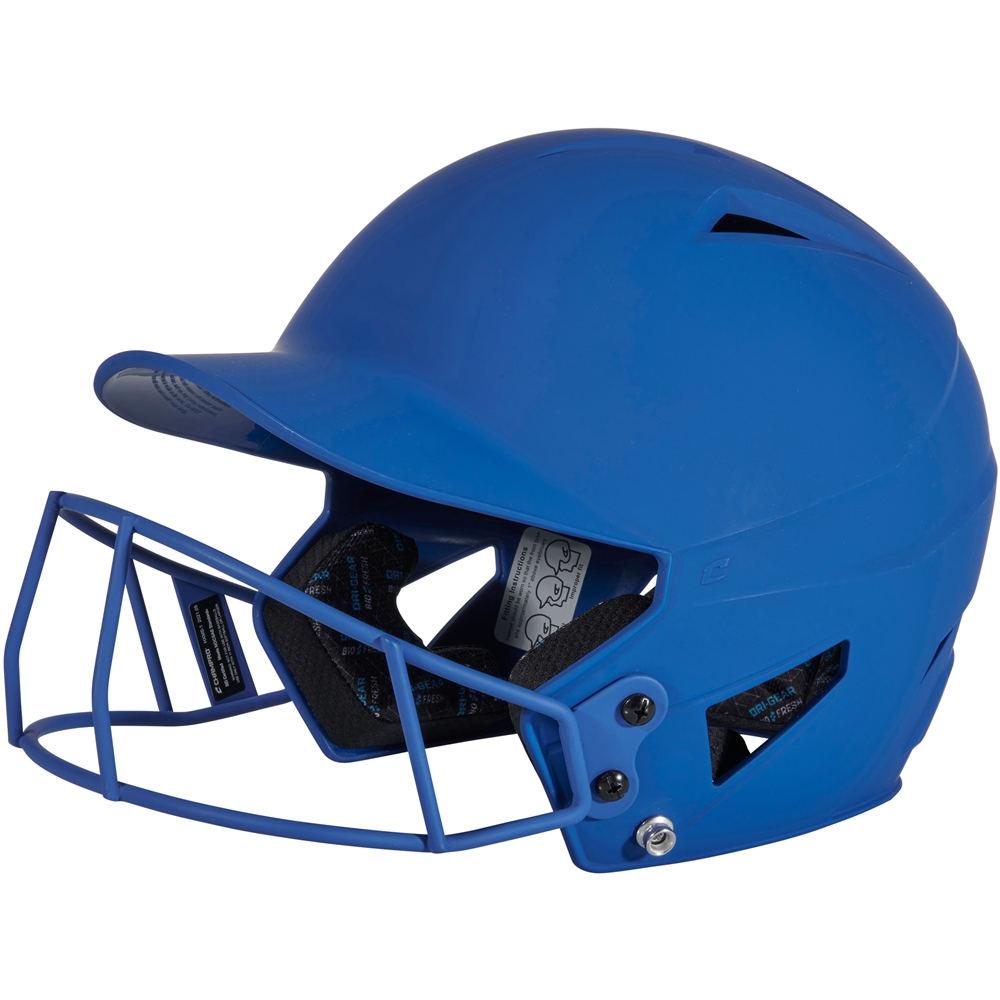 Champro HX Rise Fastpitch Batting Helmet w/ Mask NAVY SENIOR