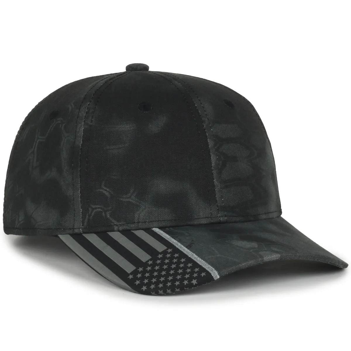 Outdoor Cap CWF-305 Woven Flag Structured Solid Back Hat - Picture 10 of 44
