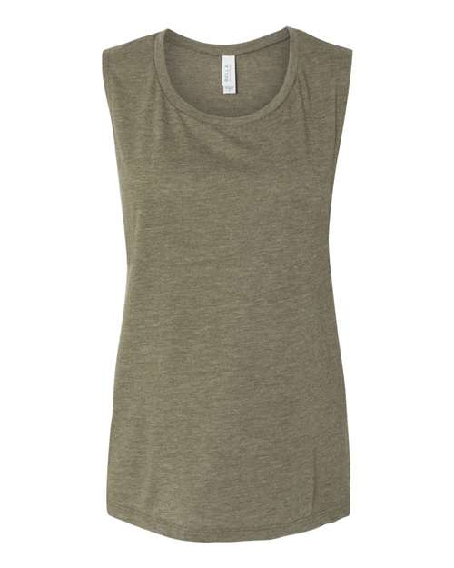 BELLA+CANVAS Women's Flowy Scoop Muscle Tank Top BC8803 - Picture 39 of 92