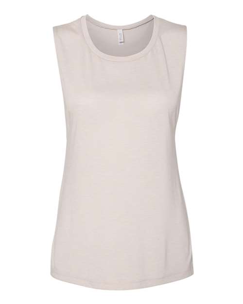 BELLA+CANVAS Women's Flowy Scoop Muscle Tank Top BC8803 - Picture 35 of 92